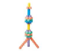 Generisch Bloques de conexión hexagonales - Pequeñas partículas hexagonales, ABS 100 bloques de construcción | Juguetes educativos en varios colores para aprender a partir de 3 años