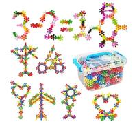 Generisch Bloques de construcción de enclavamiento - 2,6 cm STEM Learning Toy | PP Educational Sensory Connecting Blocks 600Pcs Bulk Set, Creative Fine Motor Skill Construction Toy for Preschool