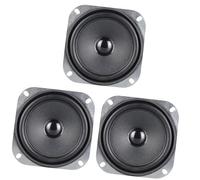 Generisch Bocina compacta de 102 mm, 4 ohmios, 5 W, con marco de metal, amplificado los agudos, altavoz completo con borde de goma para unos graves claros