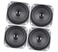 Generisch Bocina compacta de 102 mm, 4 ohmios, 5 W, con marco de metal, amplificado los agudos, altavoz completo con borde de goma para unos graves claros