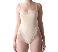 Generisch Body para mujer de danza - Mono de tirantes delgados con encaje, camiseta interior moldeadora, sin mangas, cuello cuadrado, corte ajustado, mono ligero y cómodo 0, D, M