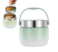 Generisch Boîte À Repas Chauds | 6,1 Pouces Contenant Alimentaire Isotherme En Acier Inoxidable Et PP | Récipient Portable Avec Cuillère | Idéal Pique-nique, Camping, Randonnée