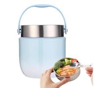 Generisch Boîte À Repas Chauds | 6,1 Pouces Contenant Alimentaire Isotherme En Acier Inoxidable Et PP | Récipient Portable Avec Cuillère | Idéal Pique-nique, Camping, Randonnée