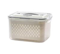 Generisch Boîte Conservation Réfrigérateur - 3L 7.2L ABS - Bac Drenage Compartimenté | Récipient Fruits Légumes Portable | Organizador Alimentaire Pique Nique Camping Cuisine Fraîcheur Durable