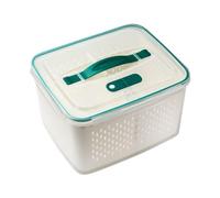 Generisch Boîte de conservation alimentaire - Bac à légumes pour réfrigérateur | Boîte à lunch portable pour pique-nique, avec égouttoir et compartiments fruits et légumes