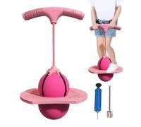 Generisch Bola de saltar, divertidos juguetes portátiles antideslizantes con mango y bomba - Balón de equilibrio para niños y niñas juego Fitness Ejercicio Deportes Recreación Cumpleaños