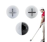 Generisch Bolas de golf de goma, pelotas de golf de entrenamiento, pelotas de golf de goma, pelotas de entrenamiento de goma realistas, pelotas de entrenamiento de vuelo para casa, interiores y