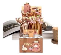 Generisch Bolígrafo de gel - 0,5 mm Capybara Fidget Bolígrafos | 48 Piezas Papelería para tinta líquida Estudiantes Oficina Fiesta Regalo Niña