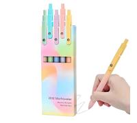 Generisch Bolígrafo de gel - Minas finas 5 unidades - Bolígrafo de tinta de gel suave retráctil multiusos para niños, estudiantes, familias, amigos y colegas
