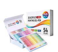 Generisch Bolígrafos de gel retráctiles, rotuladores acrílicos, rotuladores de punta con coloridas herramientas de dibujo , marcadores de arte de tela con vibrante y creativo juego de bocetos