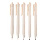 Generisch Bolígrafos negros, 5 unidades de bolígrafos negros elegantes de 0,5 mm de tinta negra | bolígrafos unisex para estudiantes, para escuela, oficina en casa, empresas, artículos de papelería