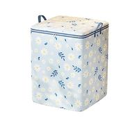Generisch Bolsa de almacenamiento de 140 l, caja de almacenamiento con tapa, cajas de mudanza plegables para ropa, ropa de cama, armario con asas reforzadas para edredones, mantas, ropa de cama, B