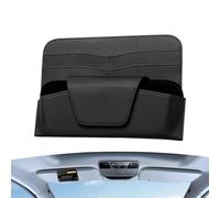 Generisch Bolsa de almacenamiento para parasoles de coche, soporte para gafas de coche, organizador de gafas de piel sintética para coche, camión, organizador de gafas de piel sintética