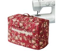 Generisch Bolsa de almacenamiento protectora para máquinas de | Con Asa Y Bolsillo Estampado Floral Bolsa De Máquina De Coser Para Viaje Hogar Lavadero Proyecto De Tela De Bricolaje Al Aire