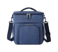 Generisch Bolsa de almuerzo aislada - Bolsa isotérmica para comidas | Diseño térmico a prueba de fugas con compartimentos espaciosos, transporte portátil para picnic, excursión, deportes, viajes