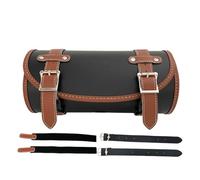 Generisch Bolsa de herramientas para motocicleta, bolsa para cola de moto, bolsa impermeable de piel, organizador de almacenamiento, bolsa retro con correas ajustables, accesorios para scooter
