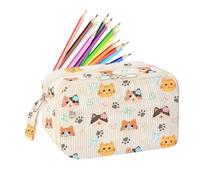 Generisch Bolsa de Lápices Dulce | Bolsa De Inodoro Con Compartimentos, Bolsa De Inodoro Portátil Para Escritorio Oficina Aula Universidad Trabajo De Clase Con Una Linda Estética Y Grandes Capacidades