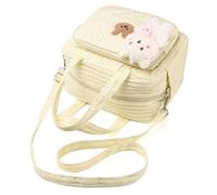 Generisch Bolsa de pañales para bebé, bolsa de pañales de viaje, bolsa de pañales de gran capacidad, bolsa de viaje, bolsa de pañales, organizador para mamás para pañales, niña, beige, ver descripción