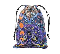 Generisch Bolsa de tarot, bolsa para tarjetas de tarot, bolsa para joyas, bolsas de almacenamiento con cordón, diseño de mariposas, bolsa para tarjetas de oráculo (5,12 x 7,09 pulgadas), Atributo