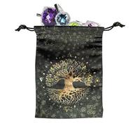 Generisch Bolsa de tarot y bolsa | Oráculo Tarot Bolsa de tela Fundas para Tarjetas - Almacenamiento Vintage para Cartas del Tarot Principiantes Adivinación Halloween Divinación Amor