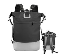 Generisch Bolsa de viaje, 25 litros, cierre de rollo, resistente al agua, mochila de trekking, para camping, actividades al aire libre, montañismo, gimnasio, deportes y ciclismo, Negro , Siehe