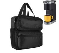Generisch Bolsa de viaje para máquina de café, bolsa de transporte para máquina de café con asa para máquinas de café y almohadillas - Organización del hogar, bolsa organizadora de cafetera para
