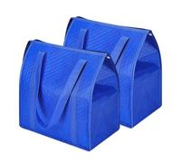 Generisch Bolsa isotérmica aislada Juego de 2 bolsas reutilizables con | 30 x 17,8 x 33 cm bolsa de la compra para bebidas alimentos viajes picnic compras camping
