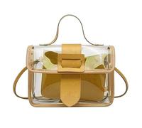 Generisch Bolsas Accesorios Coser Bolso Translúcido Bandolera, Bolso, Estadio Aprobado Concierto Bolsa Vegana para Mujeres y Adolescentes Bolsas Organizador Para Compradores, amarillo, Einheitsgröße