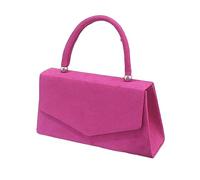 Generisch Bolsas de peluquería herramienta grande profesional mujer de ante sintético con asa, bolso de mano, boda, carrera tiempos malos bolsas, Rosa intenso., talla única