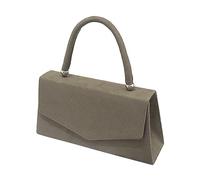 Generisch Bolsas de peluquería herramienta grande profesional mujer de ante sintético con asa, bolso de mano, boda, carrera tiempos malos bolsas, caqui, talla única