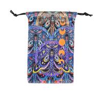 Generisch Bolsas y bolsas de tarot, bolsa para joyas, novedosa tarjeta de tarot, bolsas de almacenamiento con cordón, patrón de mariposas, bolsa para tarjetas de oráculo (5,12 x 7,09 pulgadas),