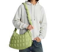 Generisch Bolso bandolera para mujer con estilo bandolera, todos los bolsos de hombro minimalistas, ideales para el viaje diario al trabajo y excursiones de ocio, verde, Talla única