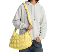 Generisch Bolso bandolera para mujer con estilo bandolera, todos los bolsos de hombro minimalistas, ideales para el viaje diario al trabajo y excursiones de ocio, amarillo, Talla única