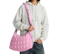 Generisch Bolso bandolera para mujer con estilo bandolera, todos los bolsos de hombro minimalistas, ideales para el viaje diario al trabajo y excursiones de ocio, Rosa., Talla única