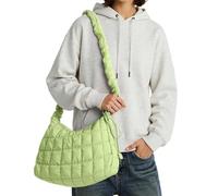 Generisch Bolso bandolera para mujer con estilo bandolera, todos los bolsos de hombro minimalistas, ideales para el viaje diario al trabajo y excursiones de ocio, Verde claro., Talla única