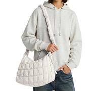 Generisch Bolso bandolera para mujer con estilo bandolera, todos los bolsos de hombro minimalistas, ideales para el viaje diario al trabajo y excursiones de ocio, Blanco, Talla única