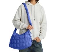 Generisch Bolso bandolera para mujer con estilo bandolera, todos los bolsos de hombro minimalistas, ideales para el viaje diario al trabajo y excursiones de ocio, azul oscuro, Talla única
