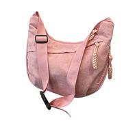 Generisch Bolso bandolera para mujer de tamaño mediano, bolso cruzado, bolso de media luna, bolso de hombro ajustable con cremallera y forro de algodón, ideal para el trabajo, viajes y universidad