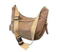 Generisch Bolso bandolera para mujer de tamaño mediano, bolso cruzado, bolso de media luna, bolso de hombro ajustable con cremallera y forro de algodón, ideal para el trabajo, viajes y universidad