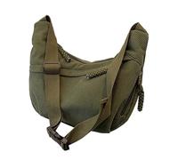 Generisch Bolso bandolera para mujer de tamaño mediano, bolso cruzado, bolso de media luna, bolso de hombro ajustable con cremallera y forro de algodón, ideal para el trabajo, viajes y universidad