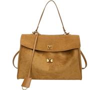 Generisch Bolso de ante para mujer, bolso de gamuza, bolso grande, bolso de mano, bolso de hombro, para la universidad, escuela, trabajo, viajes, compras, caqui, Wie dargestellt