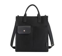 Generisch Bolso de hombro Bolso bandolera de gran capacidad Cuadrado Trenzado Bolsos Mujer, Negro , talla única