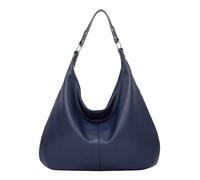 Generisch Bolso de madre de borlas sólidas, gran capacidad, una bolsa de hombro, bolso de compras, azul, talla única