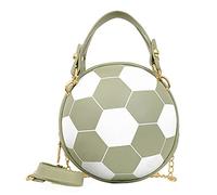 Generisch Bolso de mujer de moda para mujer, bolso de fútbol, bolsa de mensajero versátil, bolsa de uso diario, diseño elegante, verde, talla única