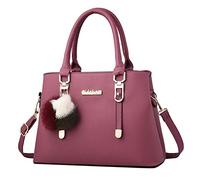 Generisch Bolso de mujer Elegante Bolso de Hombro Casual de Gran Capacidad Bolso Bandolera Mujer Deportivo Grande, Rojo sandía, talla única