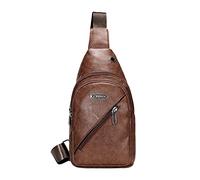 Generisch Bolso de pecho de PU para hombre al aire libre tipo y bolso de hombro casual bolsos de mujer grandes azul nylon, Bw1, talla única