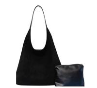 Generisch Bolsos de hombro para mujer bolso de compras negro bolsa perezosa. Bolso de antebrazo de personalidad de moda retro simple bolso de hombro para mujer bolsos arte del siglo 20, Negro , A