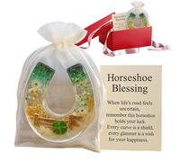 Generisch Bolsos Herradura - Recuerdo con símbolo de esperanza, mini tarjeta de regalo | Ángel de la guarda Ficha decorativa para niñas y mujeres, escritorio, estantería, mesita de noche, oficina