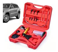 Generisch Bomba de vacío manual - Juego de prueba de presión con manómetro y bomba de extracción, kit de purga de frenos, para el uso en casa, garaje y taller, así como para cambios de aceite de coche