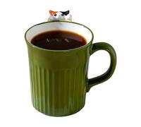 Generisch Bonita taza de café - Taza de cerámica de 350 ml para bebidas calientes | Cerámica esmaltada suave con mango cómodo, ideal para padres, padres, desayunos, hogar, cocina, oficina, restaurante